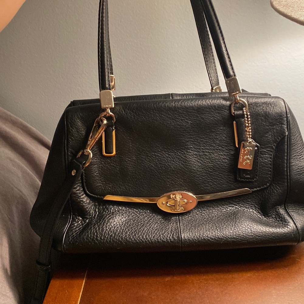 COACH MADISON MADELINE 25169 LEATHER SATCHEL EUC